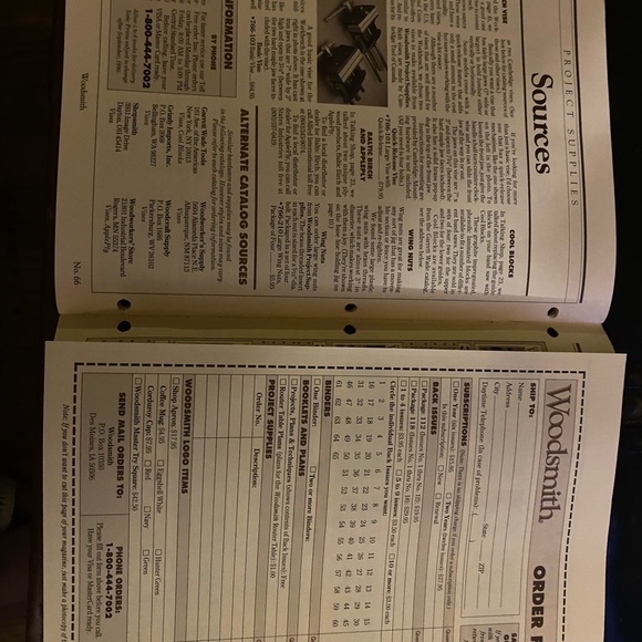 🎉5/$10🎉Woodsmith magazine number 66 December 1989 workbench  DIY wood projects - Picture 8 of 9